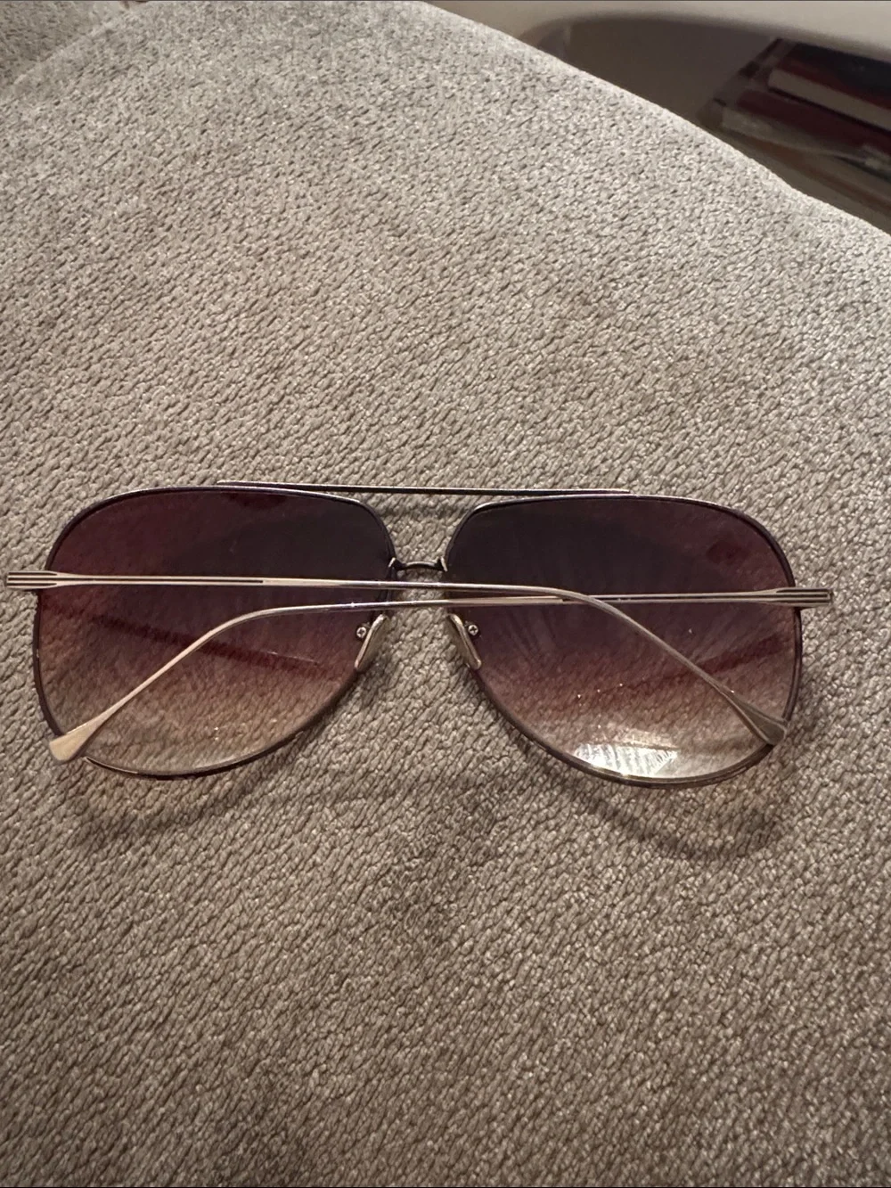 DITA CONDOR Aviator Sunglasses with Brown Gradient Lenses and Gold Frame